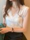 Camisole women's 2025 summer new design lace suit with bottoming shirt temperament French top