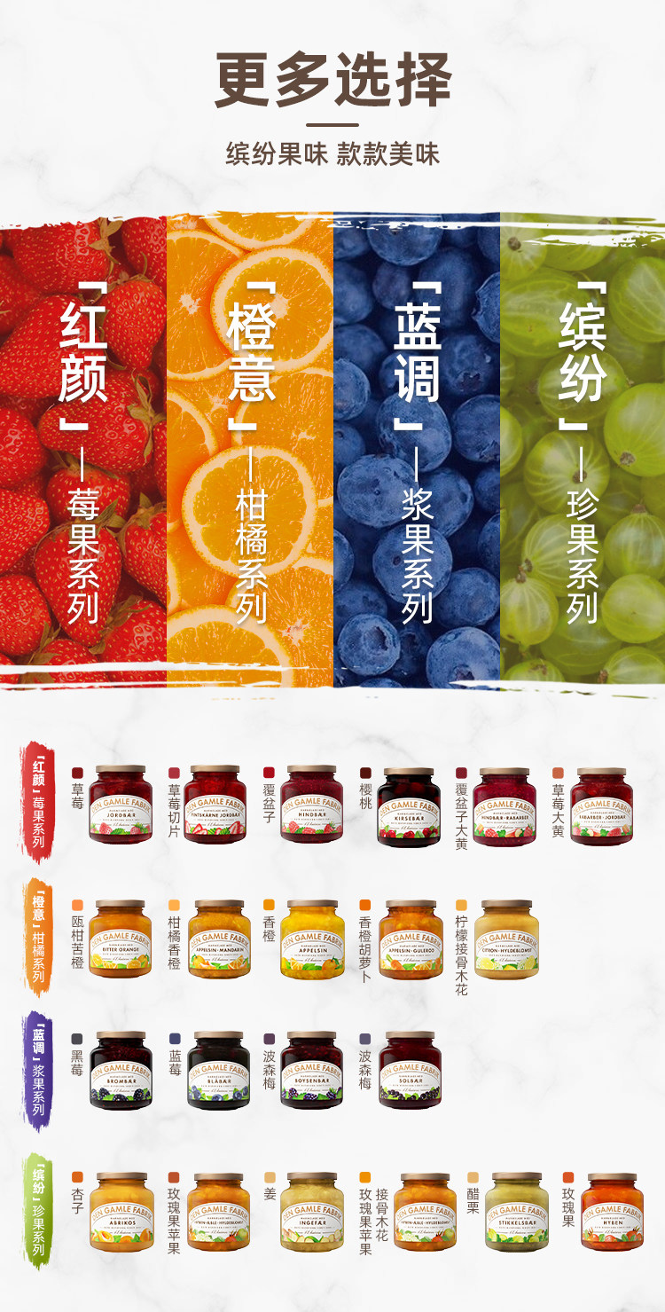 丹麦原装进口, Den Gamle Fabrik/DGF 大颗粒果酱380g 券后29元包邮 值值值-买手聚集的地方