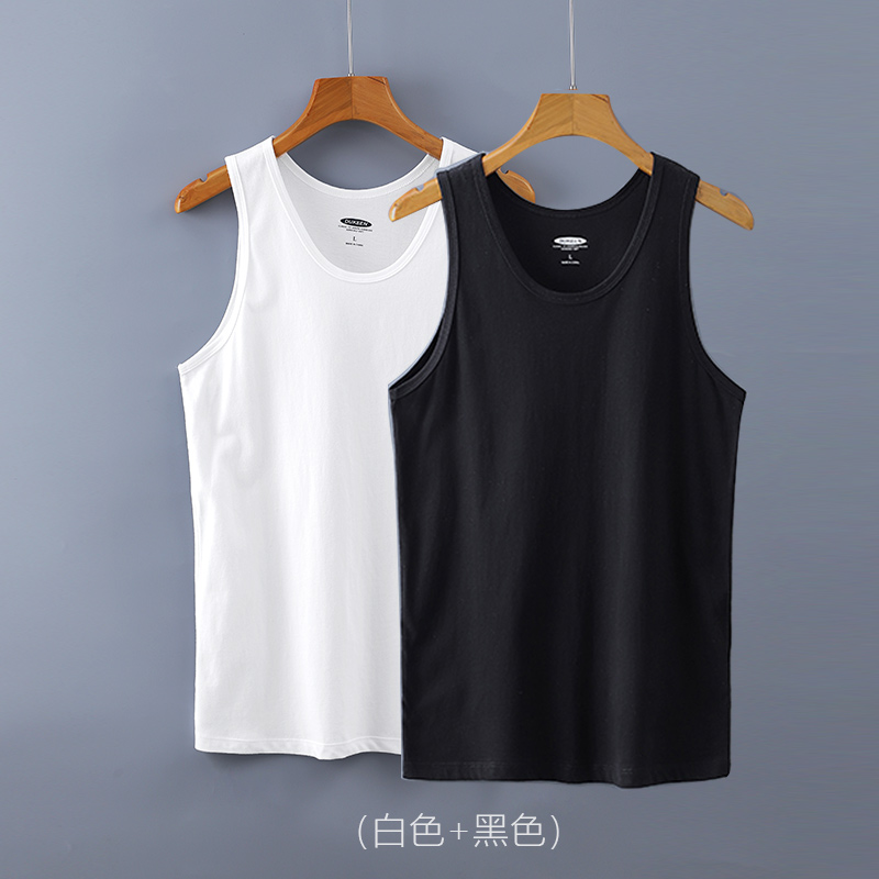 2020 mùa hè bên ngoài bóng rổ mới thể thao canlong thể dục vest nam mặc lỏng tay trắng t-shirt cotton