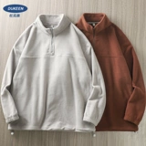 Бархатная демисезонная утепленная куртка, удерживающая тепло толстовка подходит для мужчин и женщин, в американском стиле