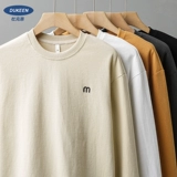 Толстовка, лонгслив, базовая приятная телу футболка, с вышивкой, в американском стиле