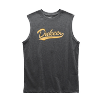American sleeveless t-shirt male pure cotton round collar summer new ins Chains personality letter printed pure color kan shoulder vest