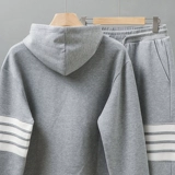 Осенний элитный спортивный костюм, толстовка с капюшоном, комплект для отдыха, в американском стиле