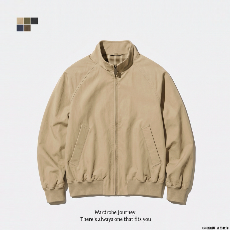 Men's and Women's Clothing Travel Journal Harrington Jacket Stand Collar Retro Workwear Casual Jacket Top Autumn New Style Men's and Women's Clothing Travel Journal Harrington Jacket Stand Collar Retro Workwear Casual Jacket Top Autumn New Style