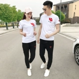 Мужской летний спортивный костюм для влюбленных для отдыха, комплект, коллекция 2021, в корейском стиле, короткий рукав