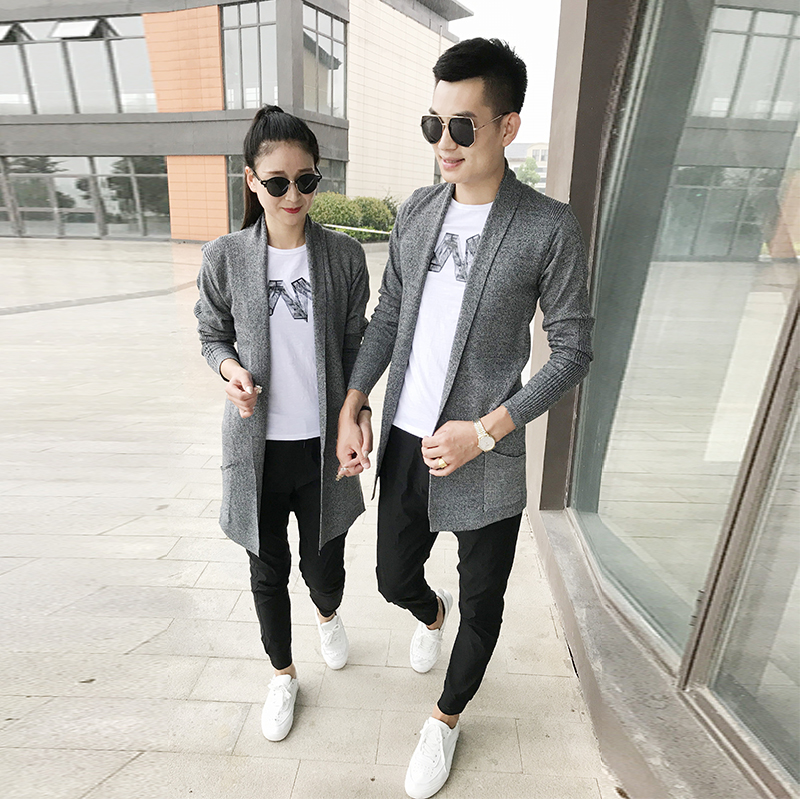 Thu mới len cardigan nam Hàn Quốc phiên bản của thanh niên cơ thể dài áo len áo khoác đàn ông bình thường của áo len thủy triều.