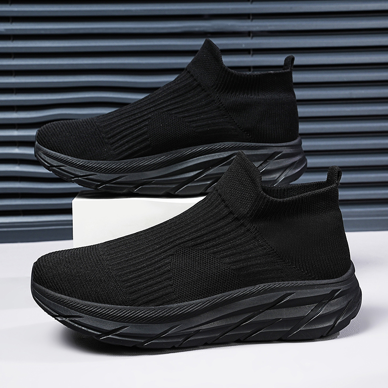 Popcorn soft sole Stretch Socks Shoes Men's 45 Large Size Fly Woven Heightening Lazy Shoes Summer Casual Sports Shoes Popcorn soft sole Stretch Socks Shoes Men's 45 Large Size Fly Woven Heightening Lazy Shoes Summer Casual Sports Shoes