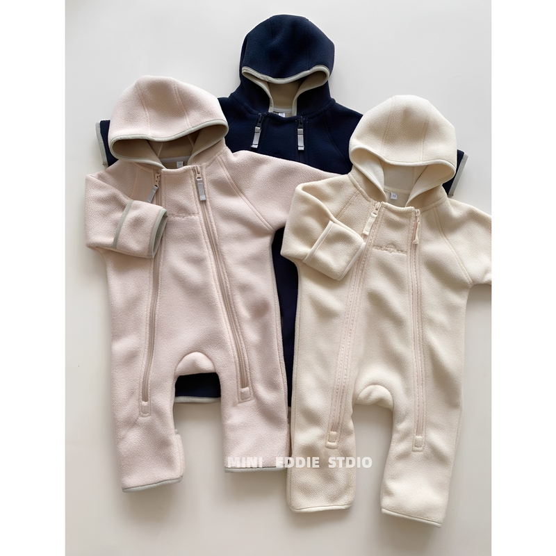 ins Danish Autumn and Winter Baby Double-Sided Fine Fleece Jumpsuit with Fleece-Lined Outerwear for Babies to Wear Outside ins Danish Autumn and Winter Baby Double-Sided Fine Fleece Jumpsuit with Fleece-Lined Outerwear for Babies to Wear Outside