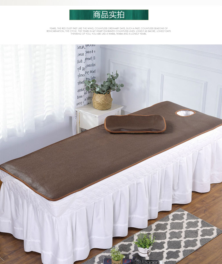 Vẻ đẹp giường mat mùa hè băng lụa pad cao cấp thẩm mỹ viện đặc biệt mat massage massage giường lanh người tùy chỉnh mat - Thảm mùa hè nệm nước cho trẻ sơ sinh