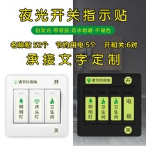 Distribution box empto tip sticker text mark with transparent empty open sticker label waterproof air switch ID