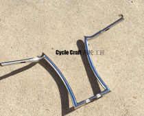 Harley modified 883 1200 Dana soft tail fat boy Breakthrough Road King 16-inch electroplated sheep horn high handlebar