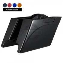 Spot Harley modified road king street sliding Avenue highway double light gliding United States AD extended side box custom paint