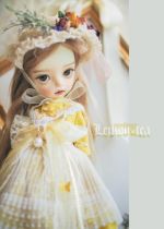 (Lemon Tea) (after sale) bjd6 Sub-coat 60% dress for a vinovened retro