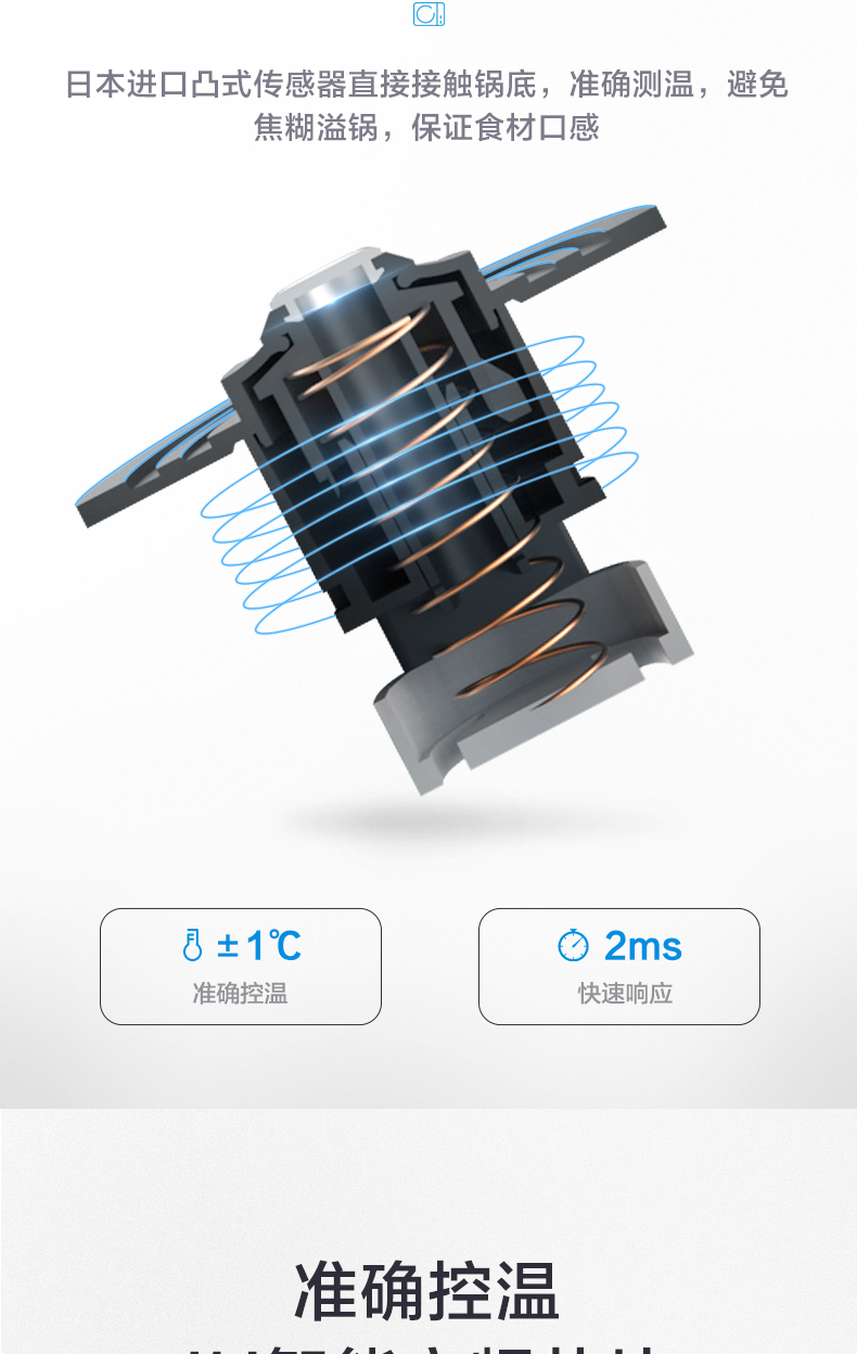 美的 智能恒温变频电磁炉 日本进口传感器 图7