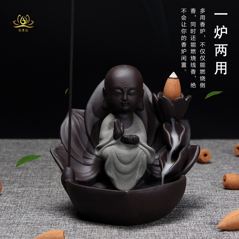 Purple Sand Buddha double - use aroma reflux aroma oven creatively hand - wired aroma