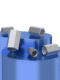 304 stainless steel thickened inner wire through joint hexagonal internal thread joint 1/81/43/81/23/42 points