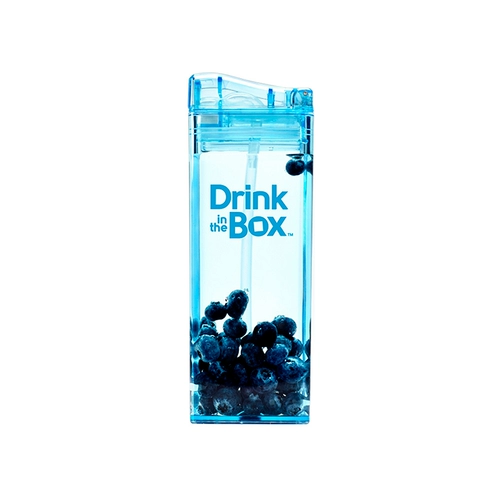 Кричащий дизайн напиток в коробке Прямоугольная пластиковая водяная чашка портативная чашка портативная соломенная чашка кв.