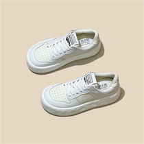 Heavy new push thick sole small white shoes super fire large head shoes breathable casual tide with bread shoes