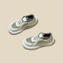 Highly new push - small large head of bread shoes and color - pixed thick - sole casual sneakers daddy shoes tide