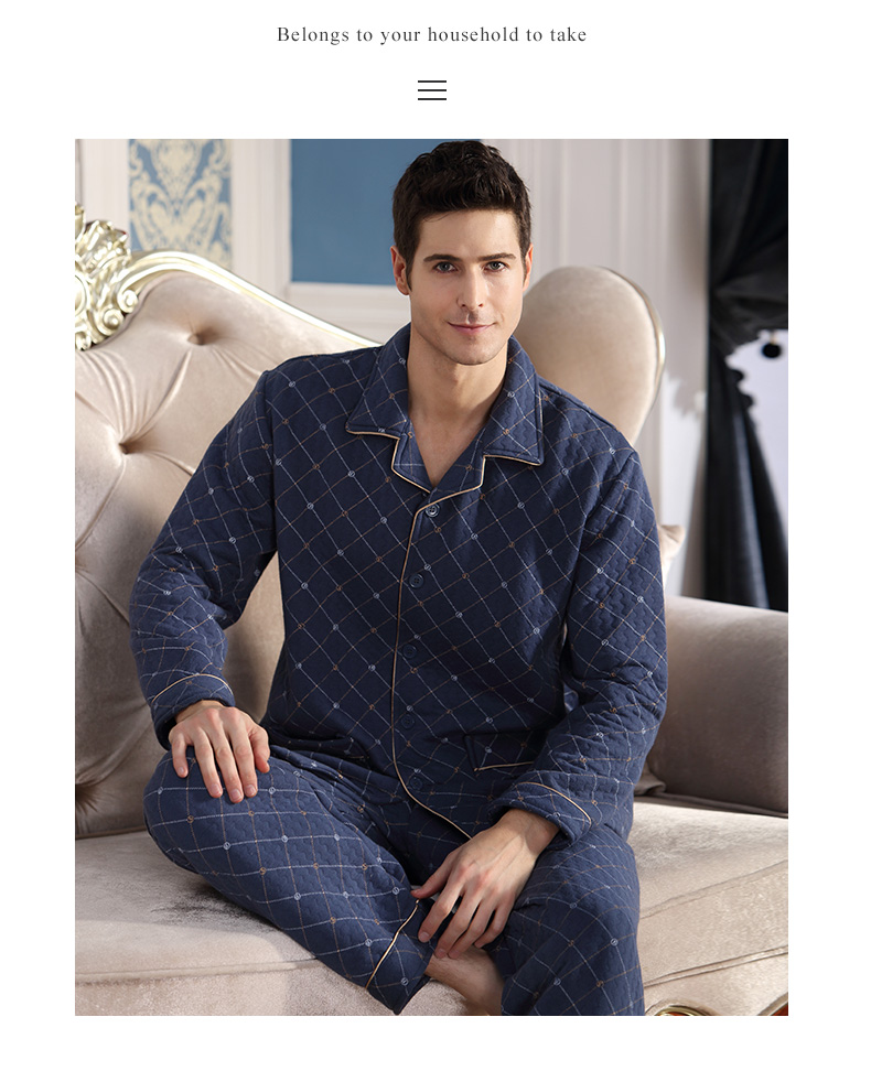 Pyjama pour homme en Coton à manches longues - Ref 2988265 Image 44