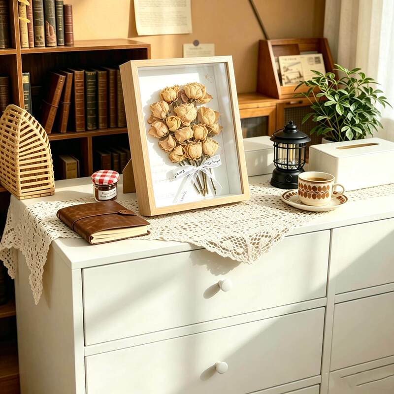Eternal Preserved Flower Frame Handmade Display Stand Hollow Specimen DIY Dried Flower Rose Box Gift Eternal Preserved Flower Frame Handmade Display Stand Hollow Specimen DIY Dried Flower Rose Box Gift