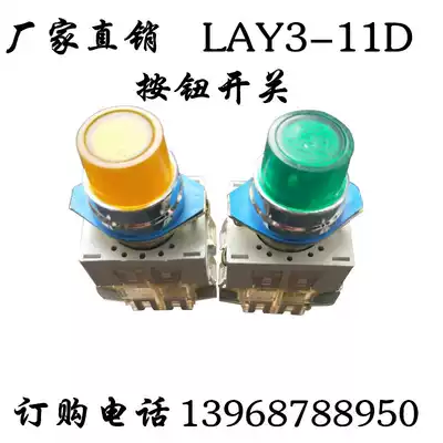 XI'an JIHE Electric CO, LTD LAY3-11D WITH LIGHT touch SWITCH BUTTON SWITCH 220V22MM RED GREEN