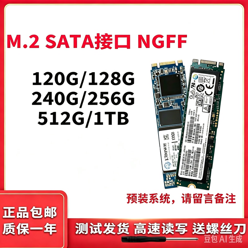 Disassembled M.2 Solid State Drive 128g 256g 512g Ngff Sata Protocol Solid State Drive for Notebook