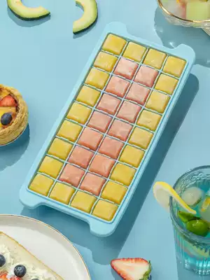 Ice cube mold Silicone ice grid Ice box Frozen ice cube artifact Freezer Whiskey ice hockey maker Ice block box