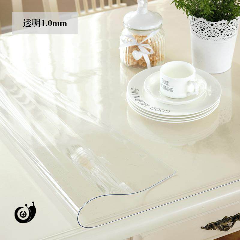 New PVC tablecloth Waterproof, anti-scalding and oil-proof soft glass plastic mat TV cabinet table mat table coffee table is rectangular