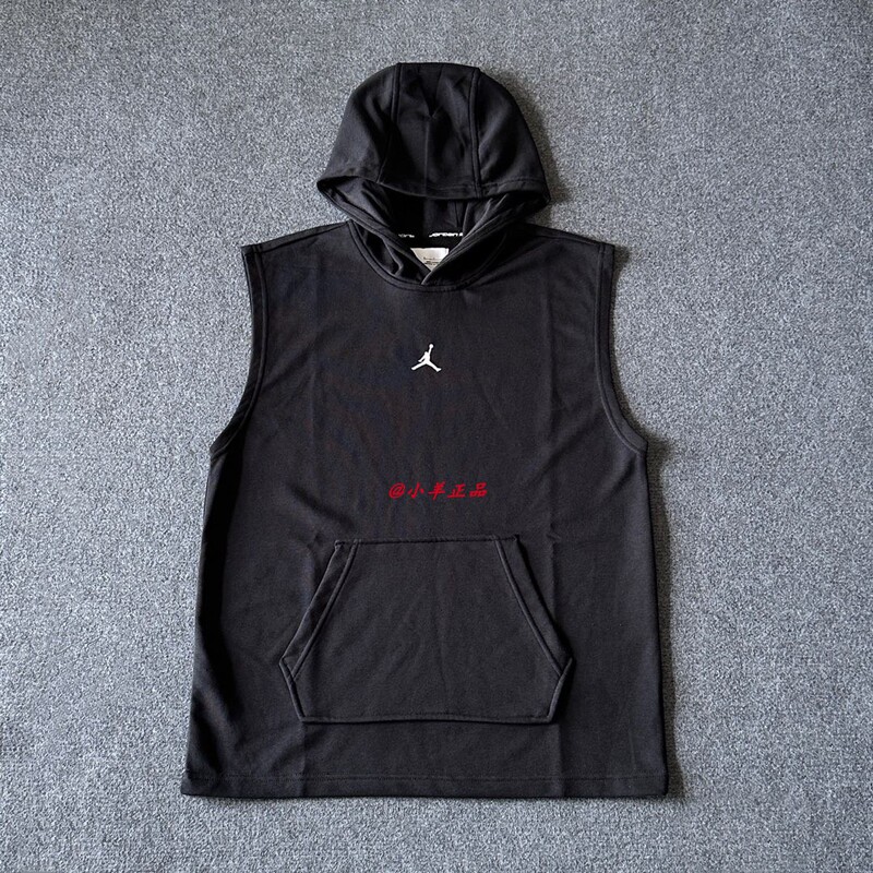 Nike Jordan Men's Summer Hooded Sleeveless Sweatshirt Basketball Vest Sleeveless T-Shirt Hf9939-010 Nike Jordan Men's Summer Hooded Sleeveless Sweatshirt Basketball Vest Sleeveless T-Shirt Hf9939-010