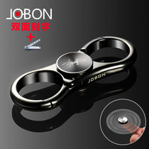 Zhongbang fingertip gyro keychain mens waist hanging multi-function car key chain creative custom shaking sound gift