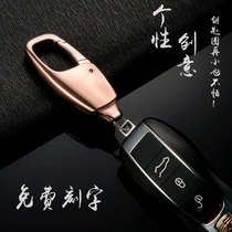 Zhongbang car keychain mens waist hanging creative personality custom stainless steel simple couple men and women pendant gifts