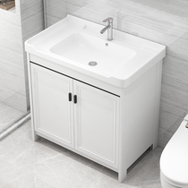 Floor-standing modern simple wash basin bathroom cabinet combination washbasin toilet wash table integrated sink basin