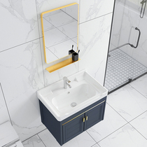 Small-sized wall-mounted wash basin cabinet combination household washbasin toilet wash table simple sink basin