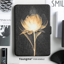 Golden flower Kindle protective cover paperwhite4 dormant slim leather case kindle558 Protective case