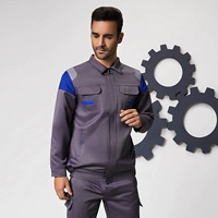 Серый синий цвет комбинированного рукава