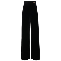 Waltz dance clothes Latin dance clothes black gold velvet pants womens jitterbug pants ballroom dance pants wide-leg pants
