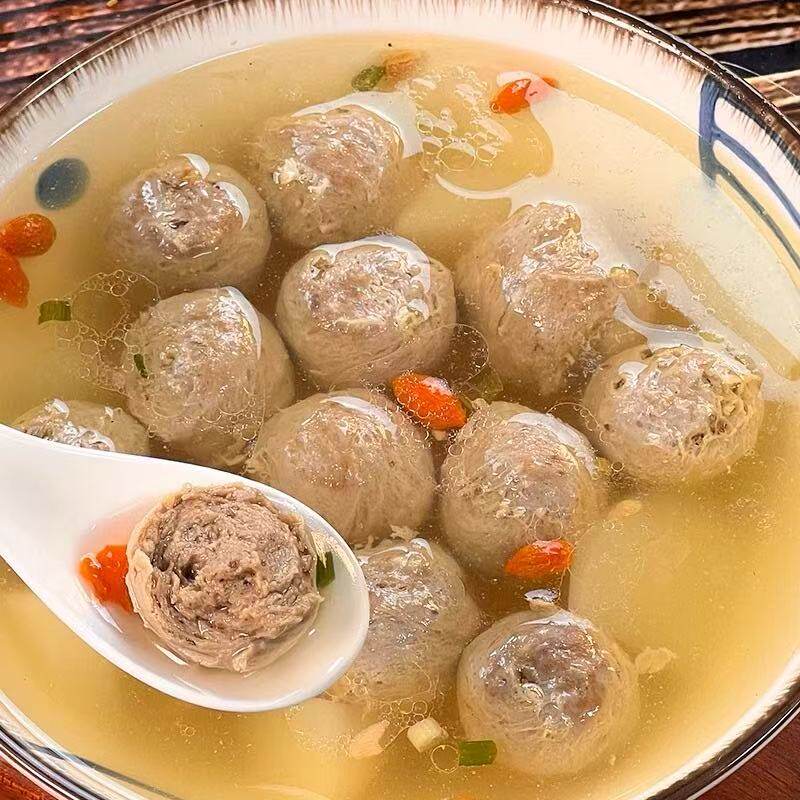 【U先】潮汕牛肉丸正宗牛筋丸火锅麻辣烫煮汤丸子牛丸250g*2袋装