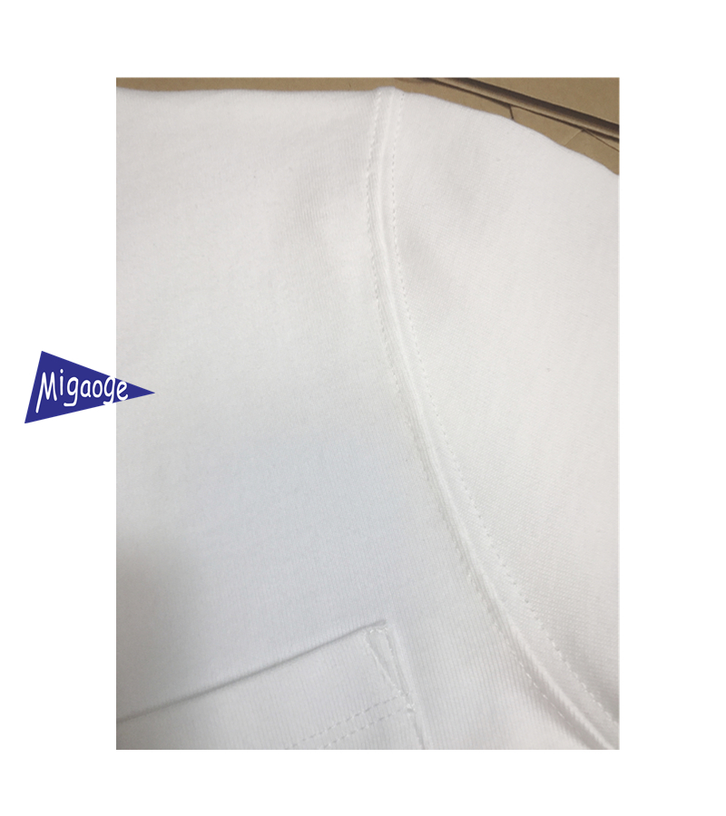 [cổ áo phẳng hai kim] 270g nam trắng tinh khiết túi ngắn tay áo thun cotton mềm mại nửa tay nam áo thun nam polo