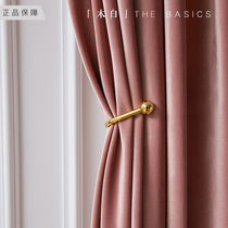 2021 new dogwood pink curtain swan velvet cloth bedroom princess style modern blackout light luxury living room