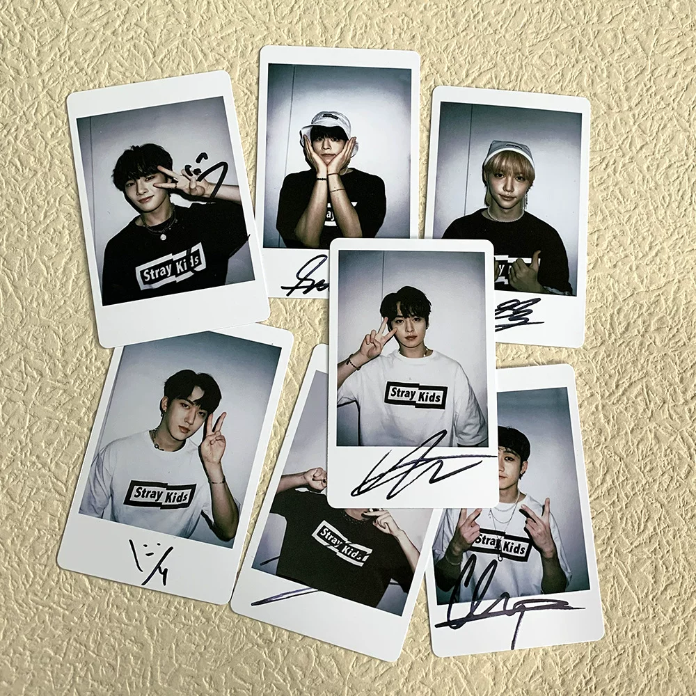 Карта-сертификат Stray Kids Signature Lie Lomo Случайная карта Особые наклейки Посткард сцене SKZ