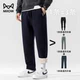 Бархатные утепленные спортивные удерживающие тепло штаны для отдыха, свободный прямой крой