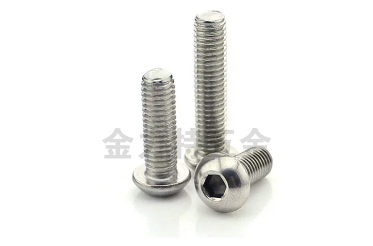 vít gỗ Thép không gỉ 304 đầu tròn vít đầu lục giác bên trong vít lục giác đầu nấm bu lông M2.5M3M4M5M6M8 vít vít nở vít bắn tôn mạ kẽm