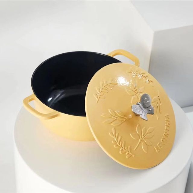 Cynthia Legynthia22Cm Cast Iron Enamel Pot Hot Stew Pot Stew Multi-Function Induction Cooker Gas Universal