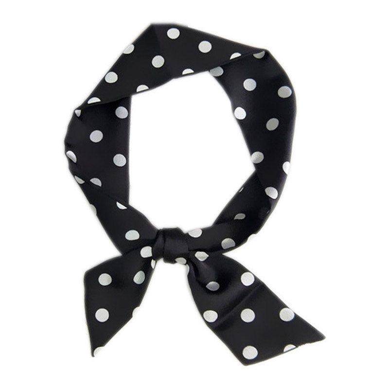 Spring and summer polka dots slender narrow scarf women's polka dot