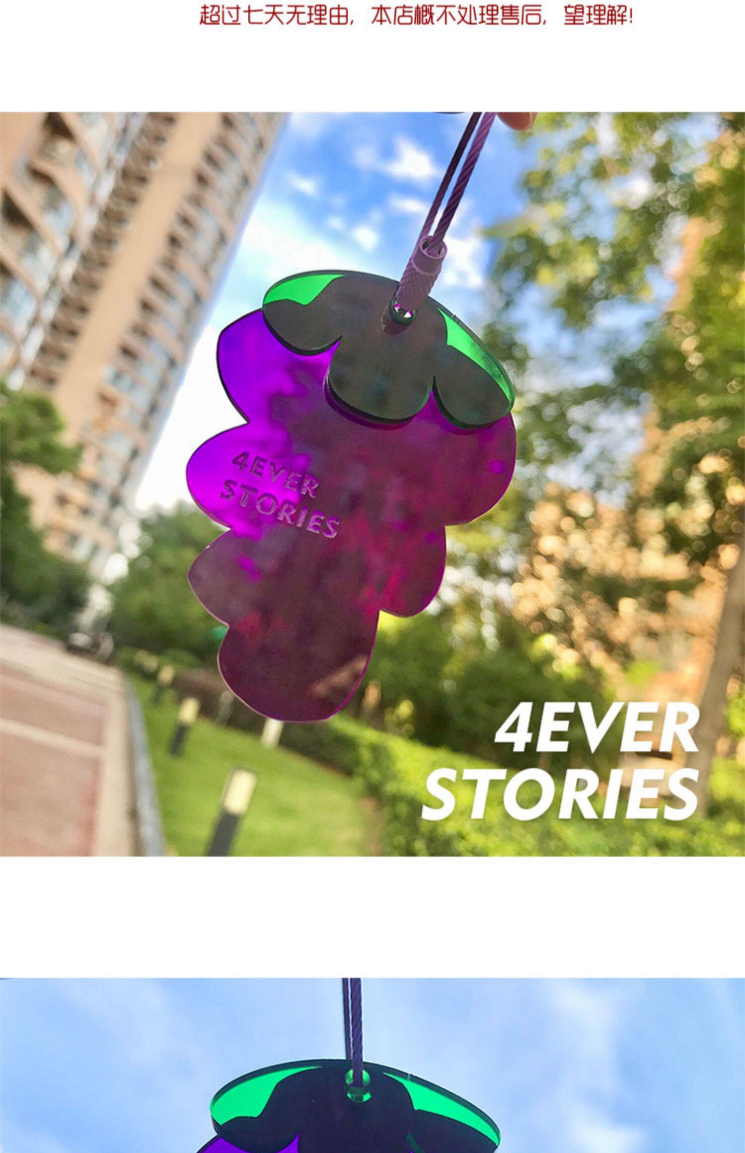 Брелок 4ever stories | purple系列 多肉葡萄 钥匙扣耳机扣包挂