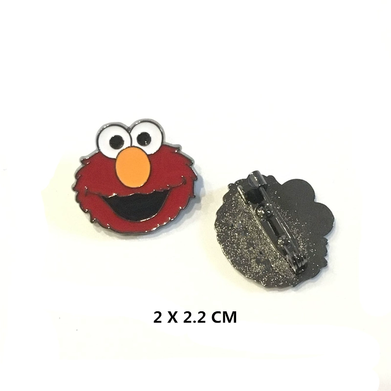 Tide thương hiệu xu hướng đường phố phim hoạt hình Sesame Street trâm nam và nữ mô hình hoang dã với phụ kiện kim loại pin pin - Trâm cài