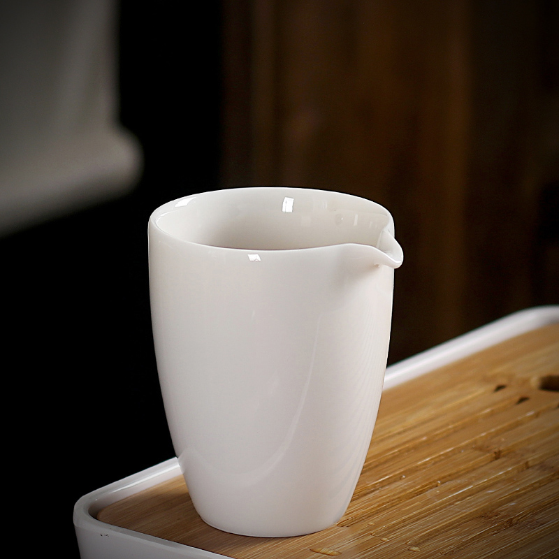 Defied white porcelain fair cup ceramic large number public cup tea set with tea set sub-tea-ware home minimalist tea sea