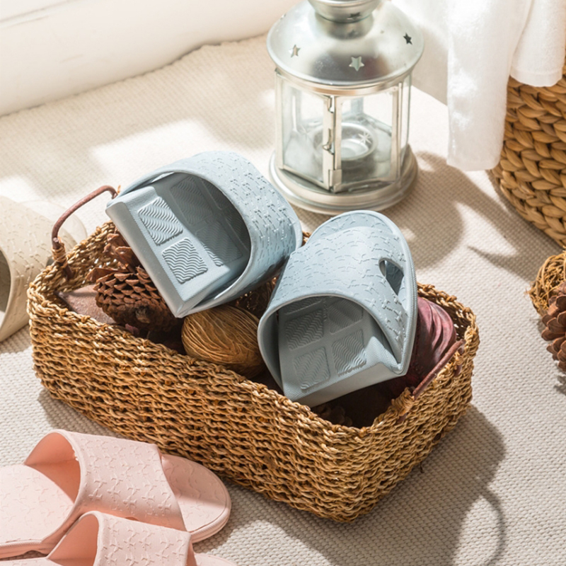 Light portable travel Men's foldable slippers Students Dormitory Lovers Bathroom bath Anti-slip Slippers Women Beach