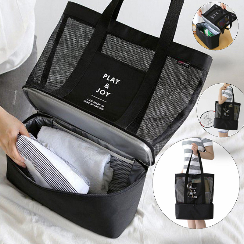 Swim Bag Travel Dry Wet Separation Wash Bag Beach Bag Swimming Equipment Supplies Swimsuit Cashier Bag Portable Carry-on Bags